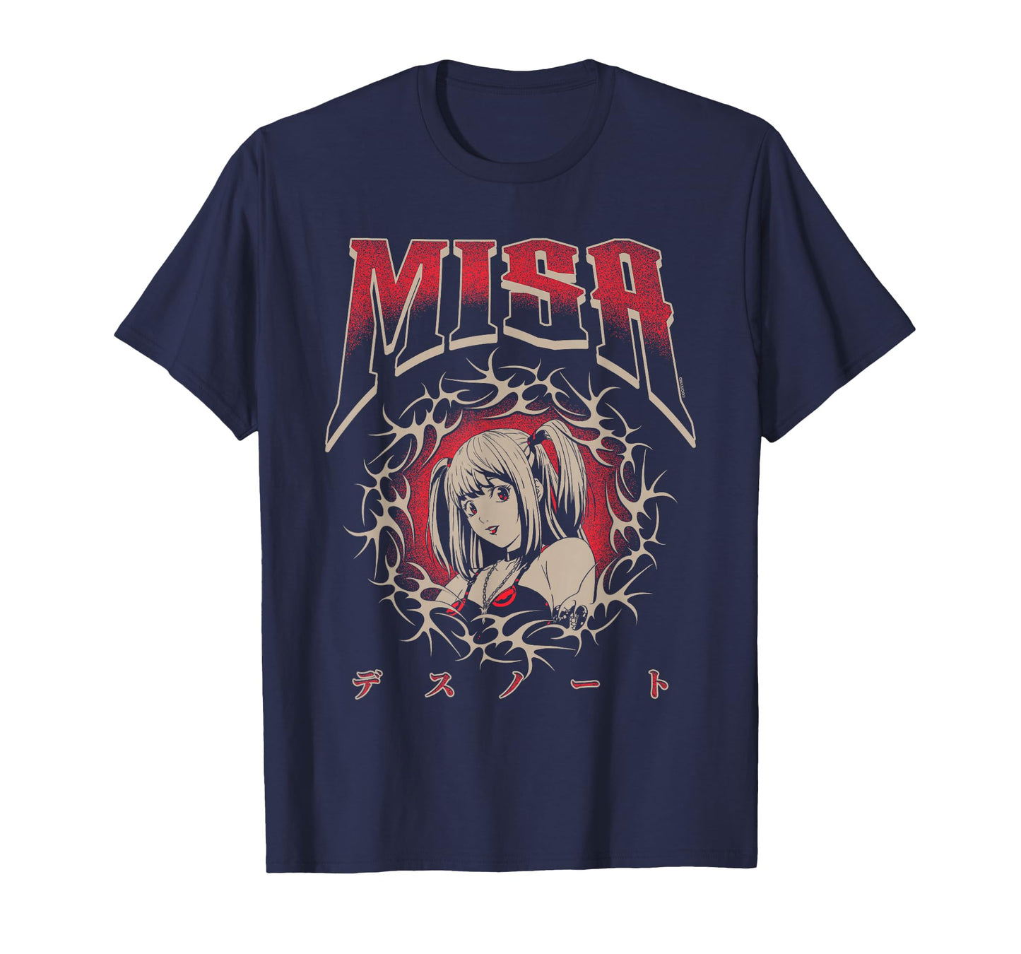 Death Note Misa NuMetal Y2K Cybersigil Portrait Anime T-Shirt