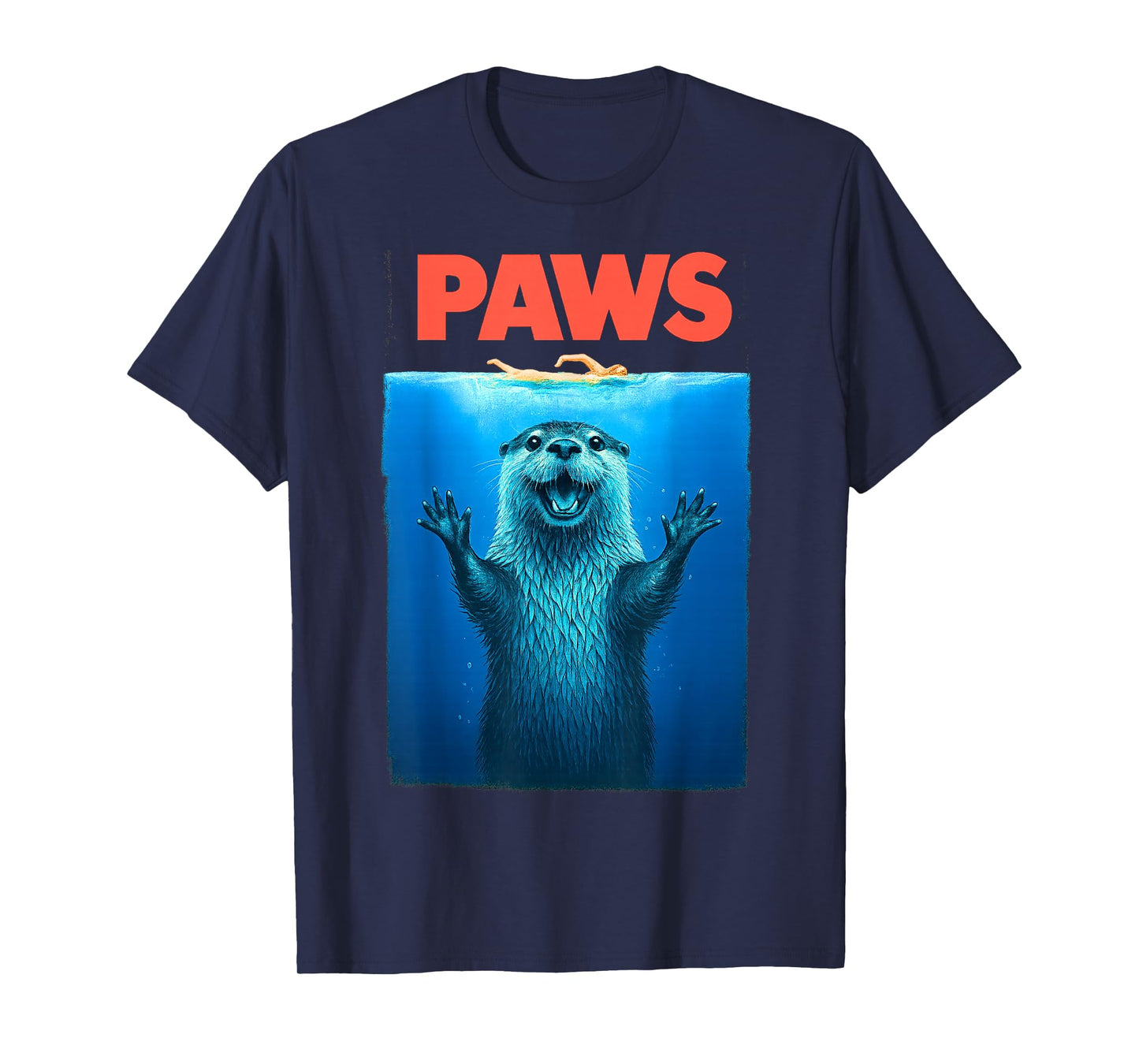 Paws Otter Funny Pun for Men Women Kids apparelns T-Shirt