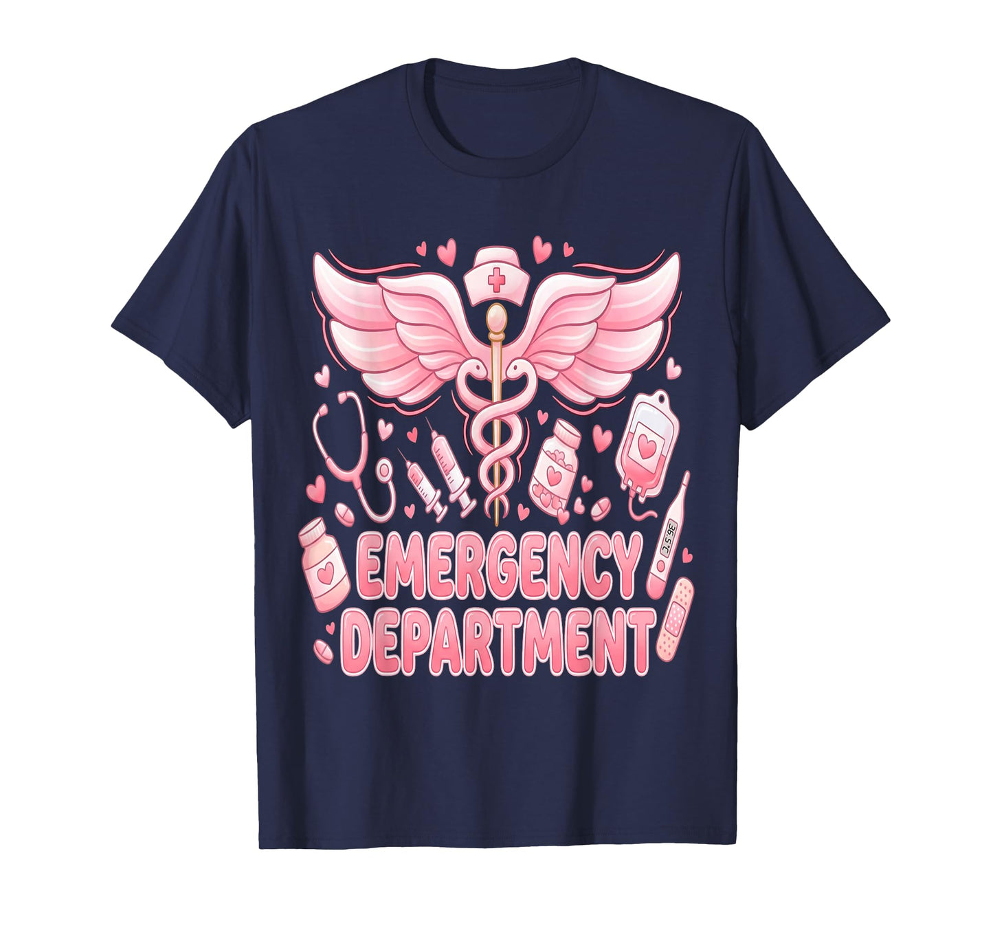 Cute Emergency Department Valentine ER Valentines Nurse T-Shirt