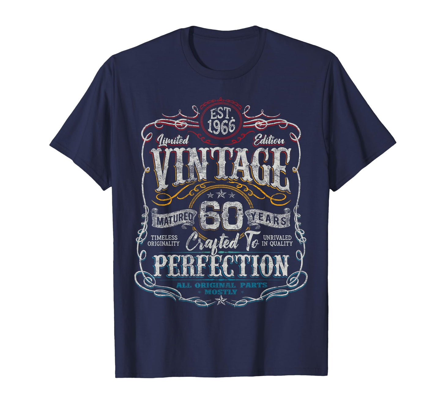 Vintage 1966 Limited Edition Shirt 60 Year Old 60th Birthday T-Shirt