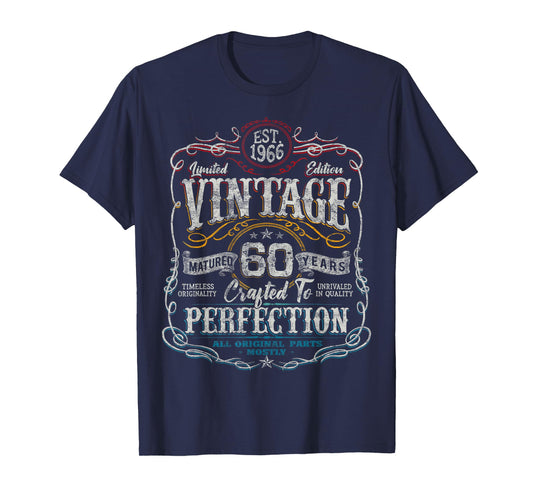 Vintage 1966 Limited Edition Shirt 60 Year Old 60th Birthday T-Shirt
