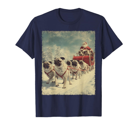 Pug Dog Christmas T-Shirt