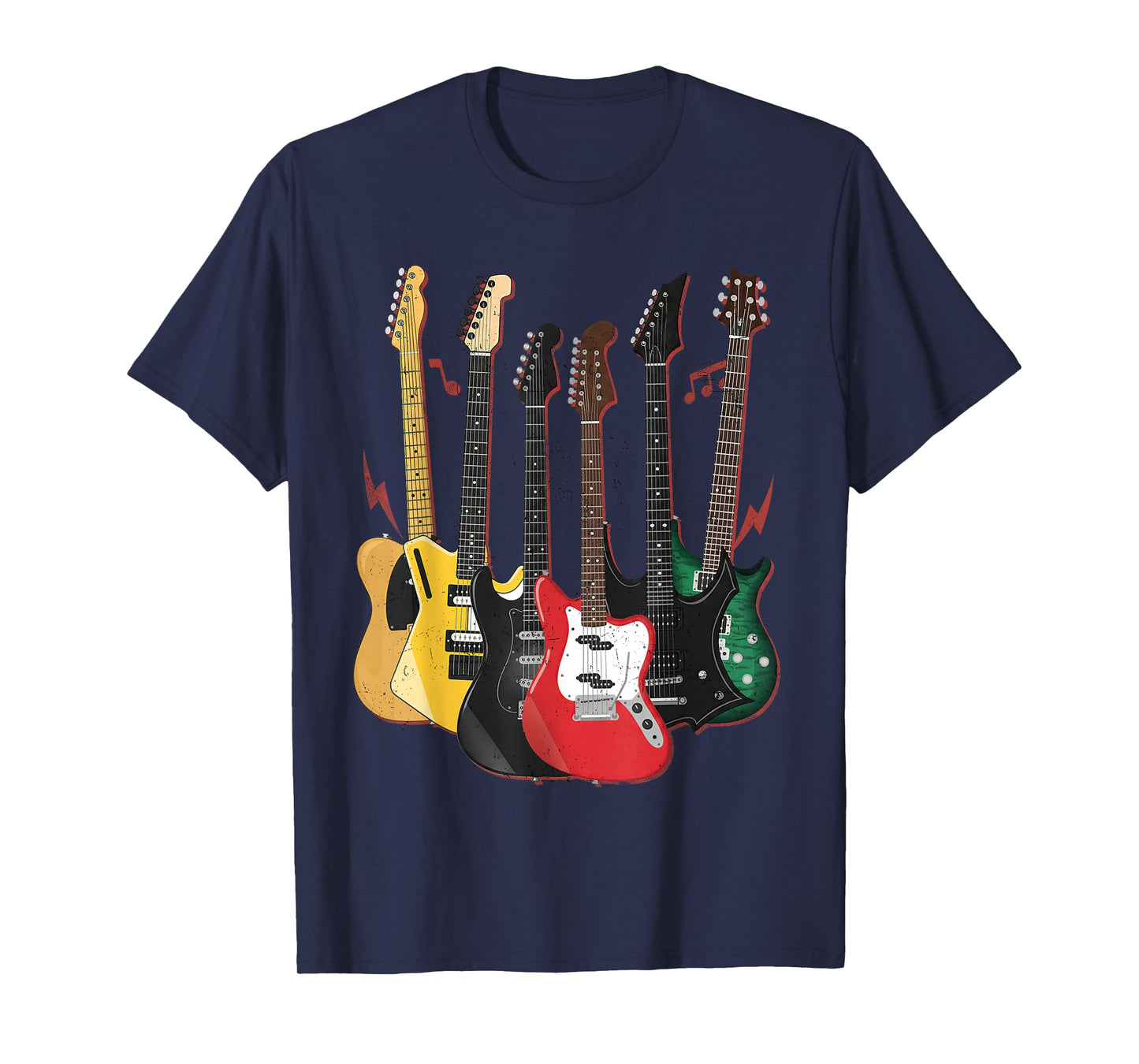 Rock Guitars Musician Men Women Kids Funny Guitar T-Shirt