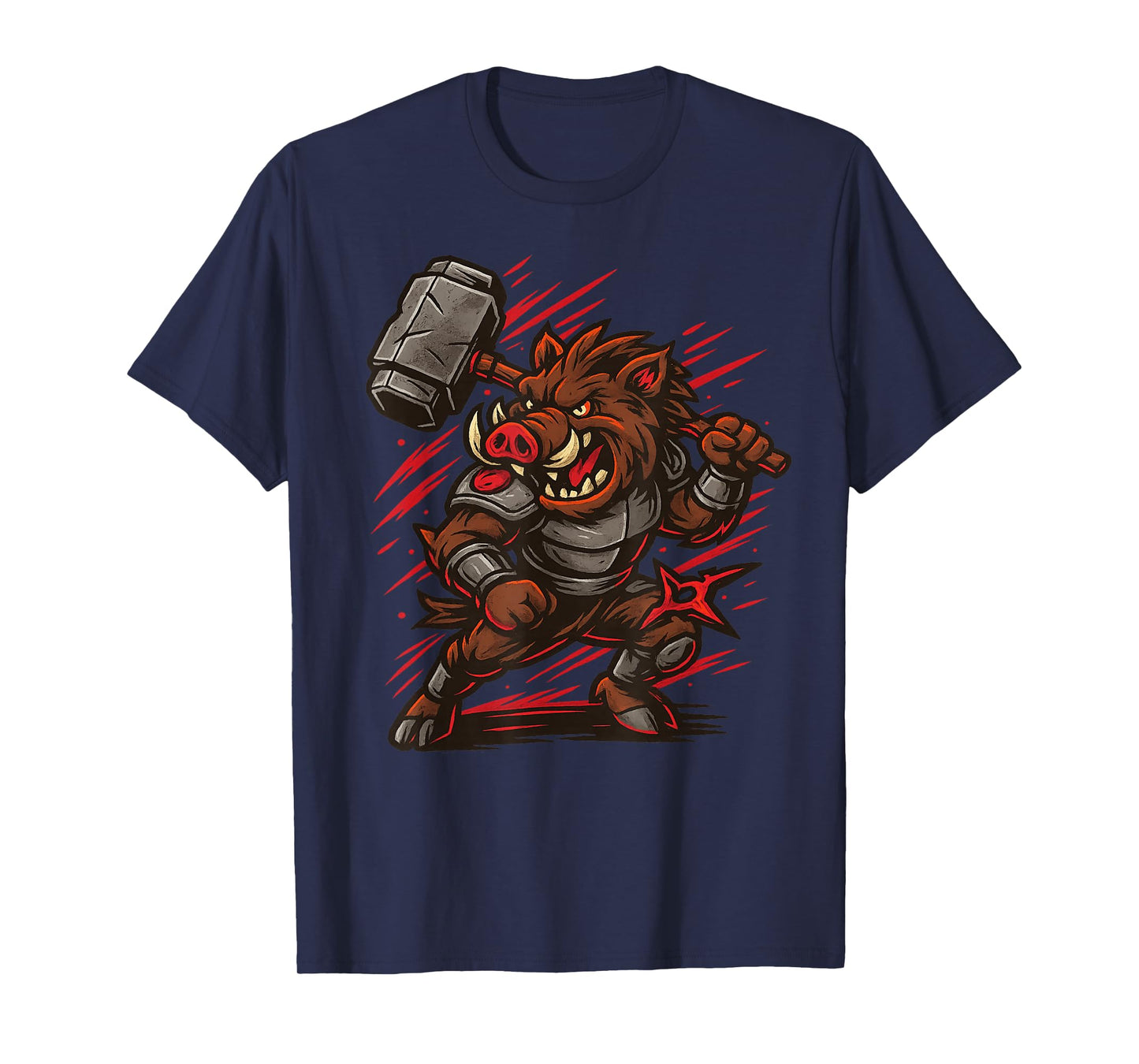 Boar Breaker with Warhammer Design for Comic Lover and Boar T-Shirt