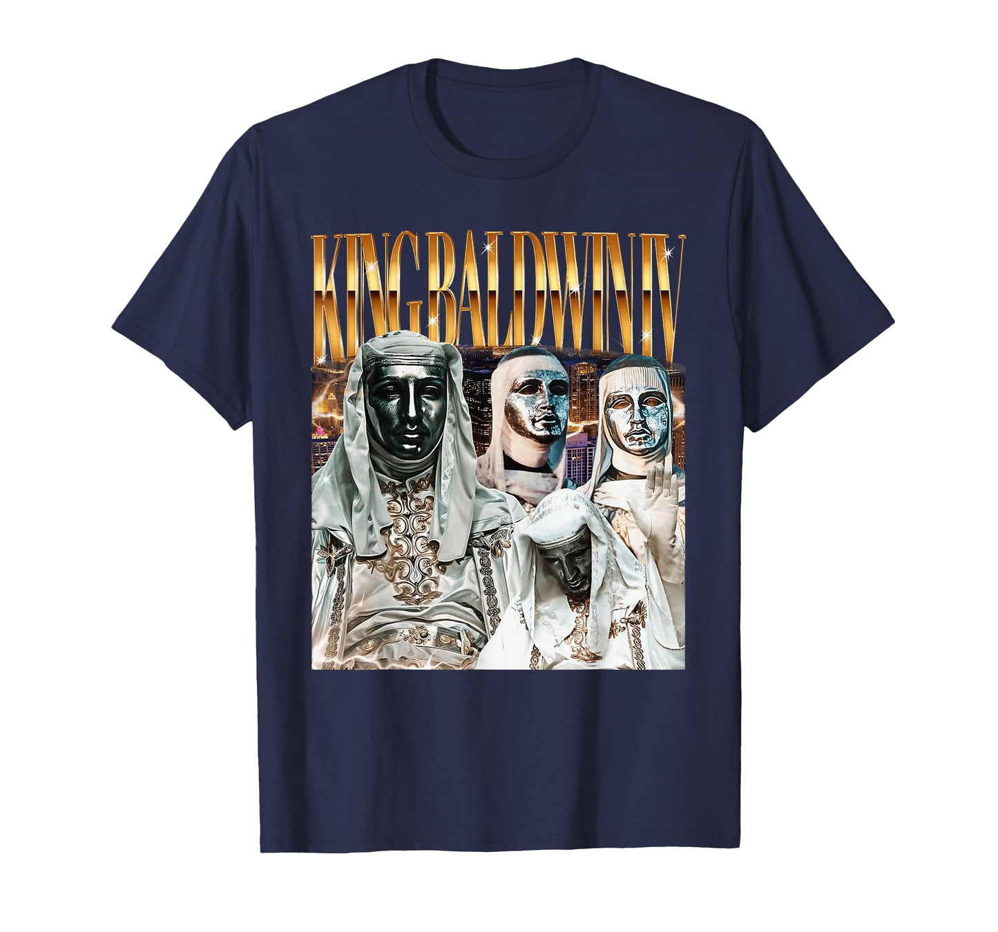 Sliver Mask King Baldwin IV Meme The Leper King Warrior T-Shirt