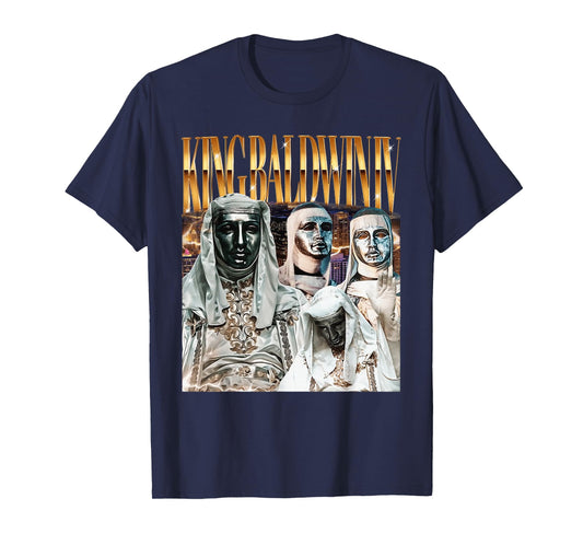 Sliver Mask King Baldwin IV Meme The Leper King Warrior T-Shirt