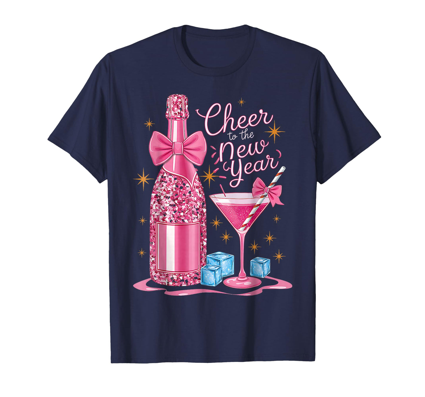 Cheers to The New Year 2026 Champagne New Years Eve Party T-Shirt