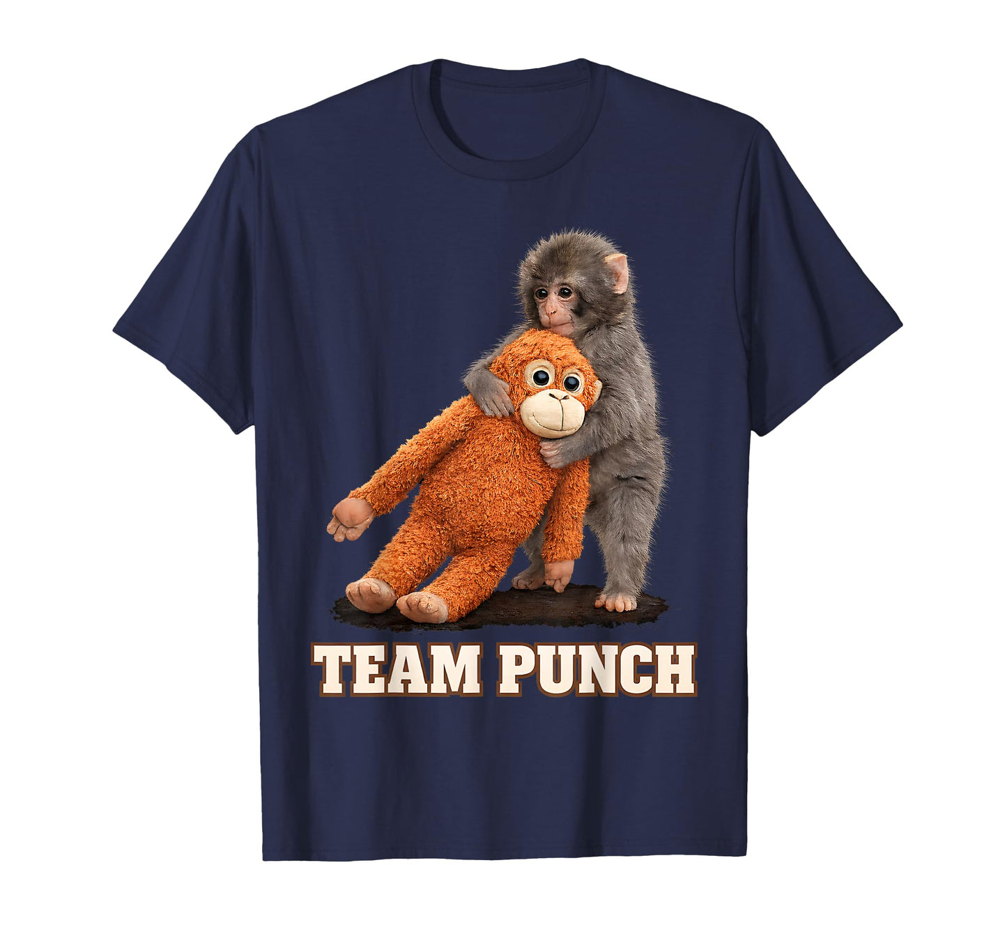 Adorable Monkey Punch Baby Graphic Team Punch Big Love Gifts T-Shirt