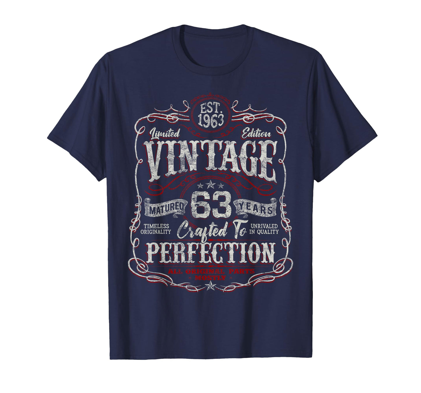 Vintage 1963 Limited Edition Shirt 63 Year Old 63rd Birthday T-Shirt