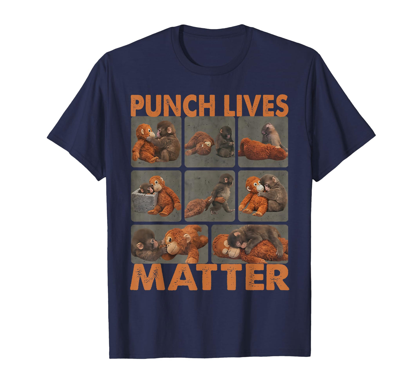 Punch Lives Matter Cute Punch Monkey Stuffed Animal T-Shirt