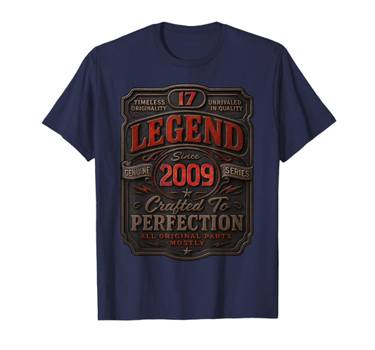 Vintage 2009 Limited Edition Shirt 17 Year Old 17th Birthday T-Shirt