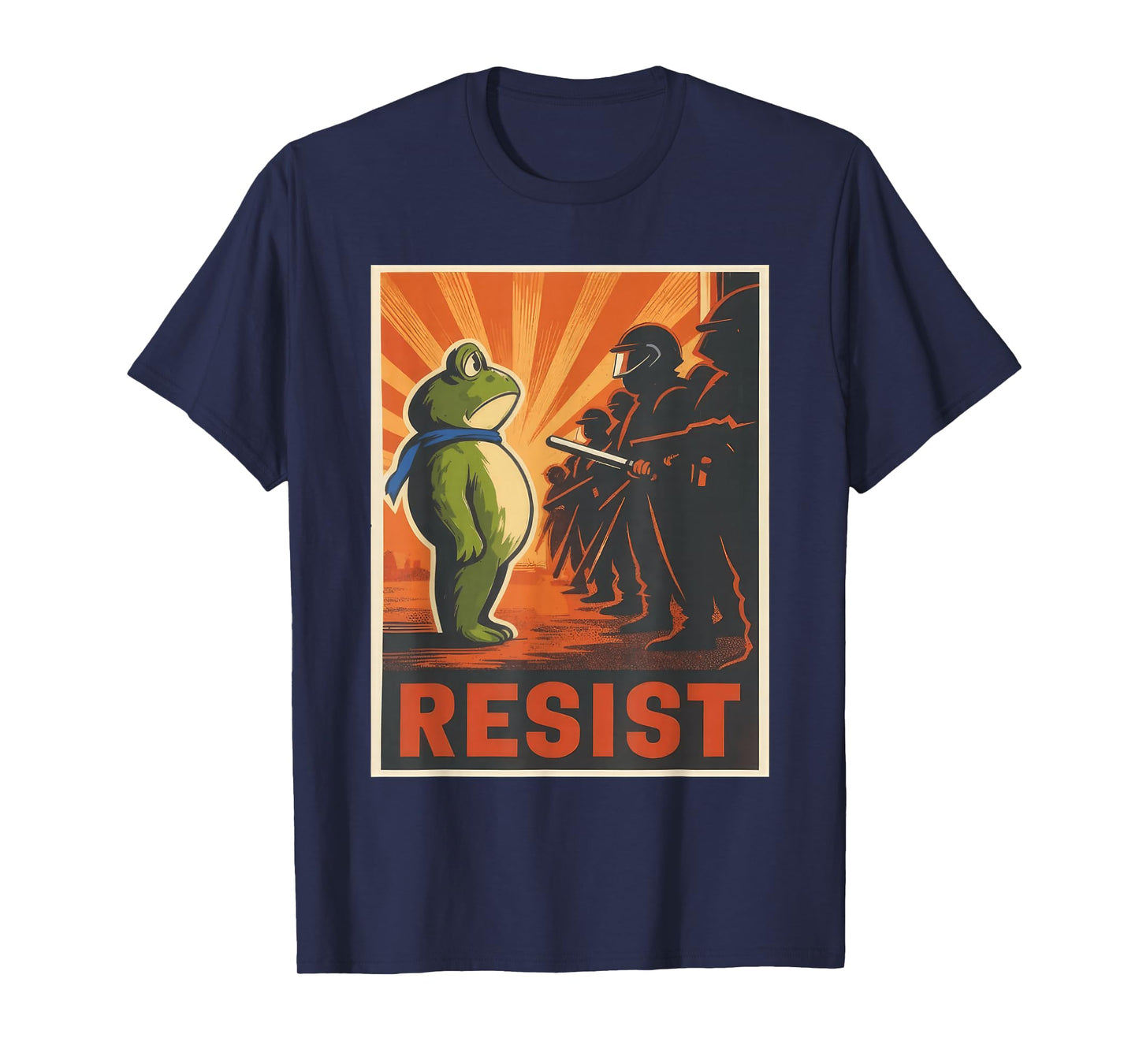 Resist Frog Portland Frog Protest for Men Women T-Shirt