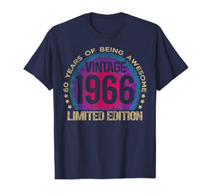 60 Year Old Gifts Vintage 1966 Limited Edition 60th Birthday T-Shirt