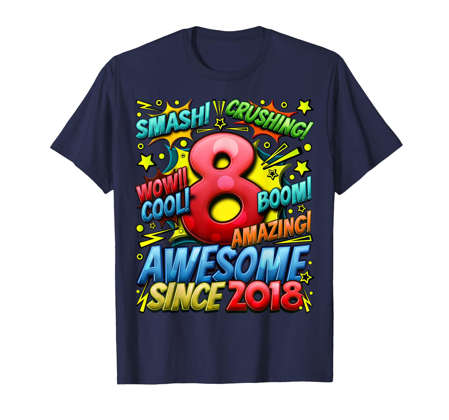 8 Year Old Gifts for Boys 8th Birthday Boy 8 Year Old Boy T-Shirt