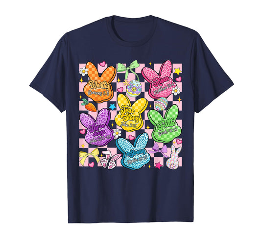 Easter Bunny Candy Bible Verse Religious Christian Easter T-Shirt