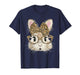 Funny Bunny Face Glasses Coquette Bow Leopard Rabbit Easter T-Shirt