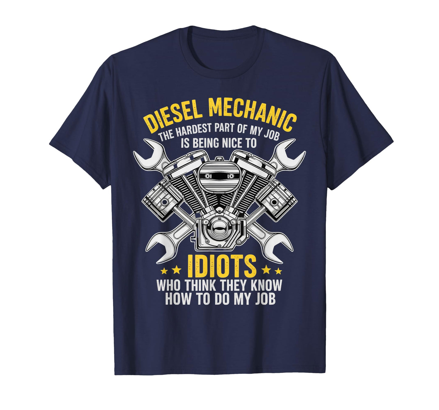 Diesel Mechanic Engineer Funny Car Mechanic T-Shirt