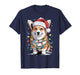 Cute Corgi Christmas Tree Santa Lights Dog Xmas Corgi T-Shirt