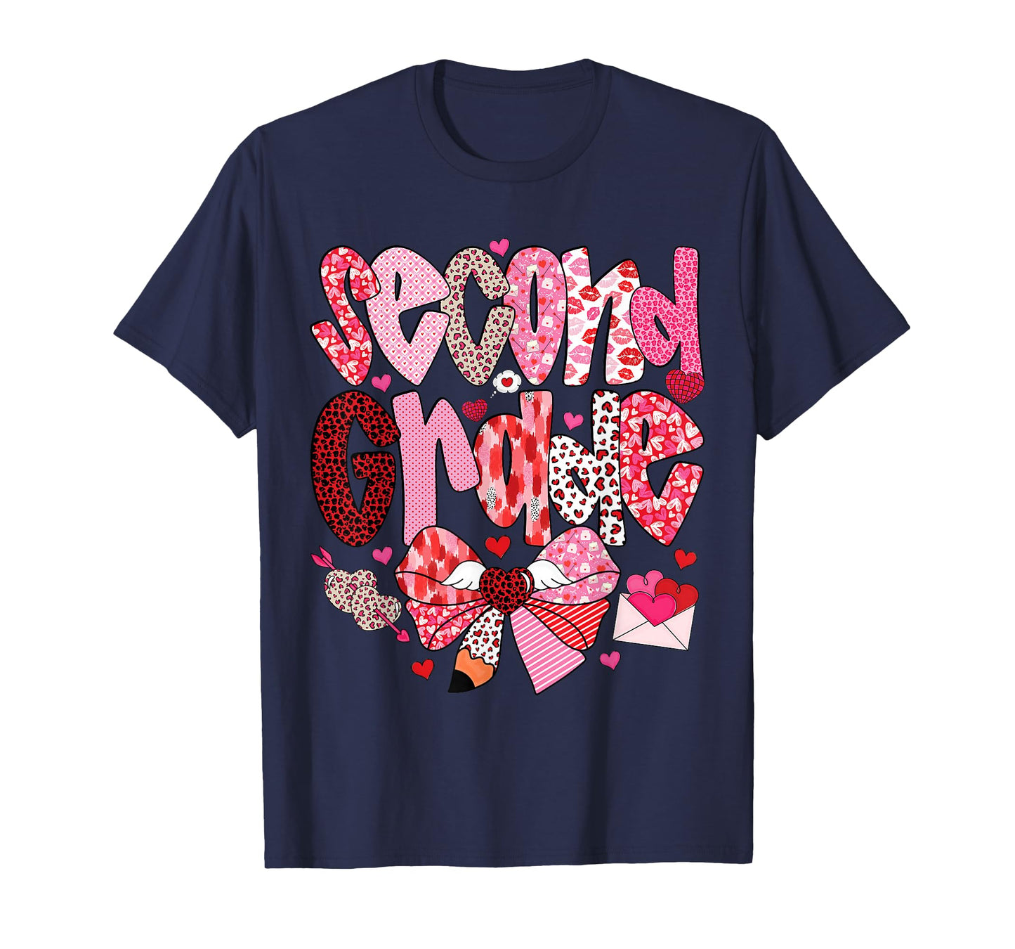 Second Grade Teacher Valentine Design for Classroom Fun T-Shirt