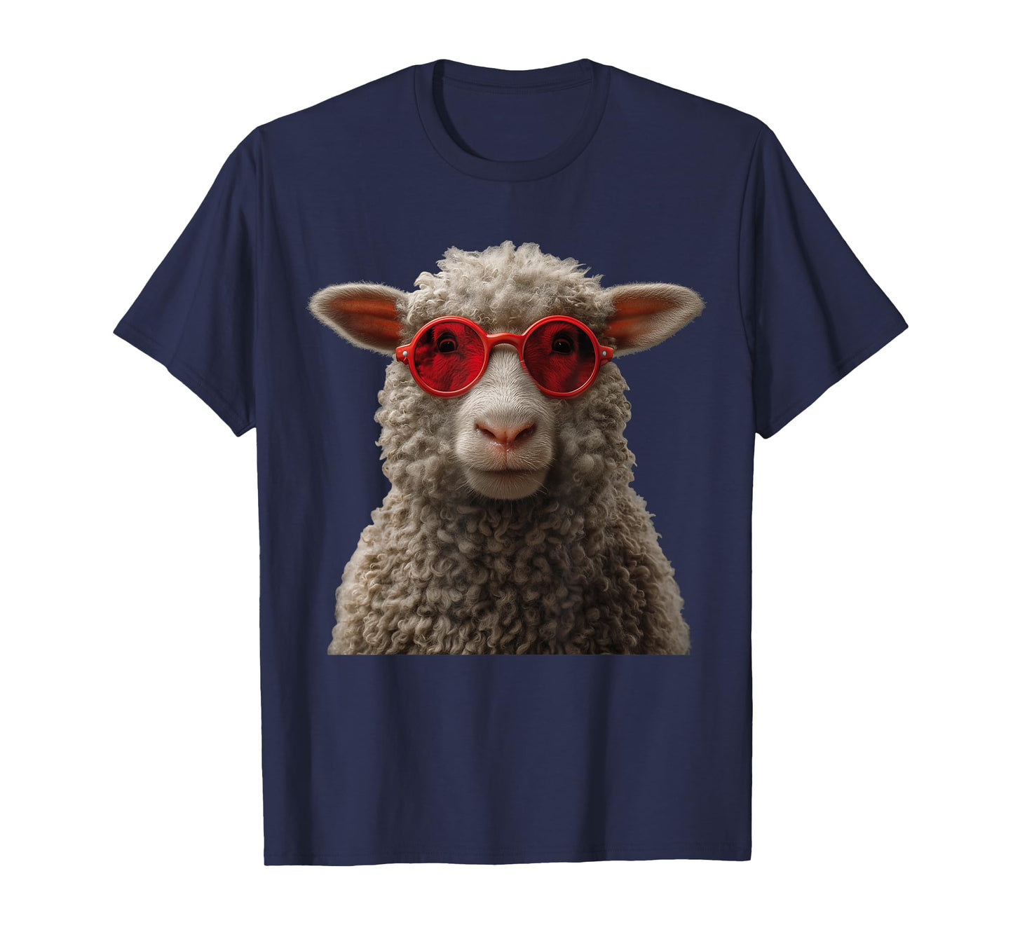 Sheep Wearing Sunglasses Funny Graphic T-Shirt
