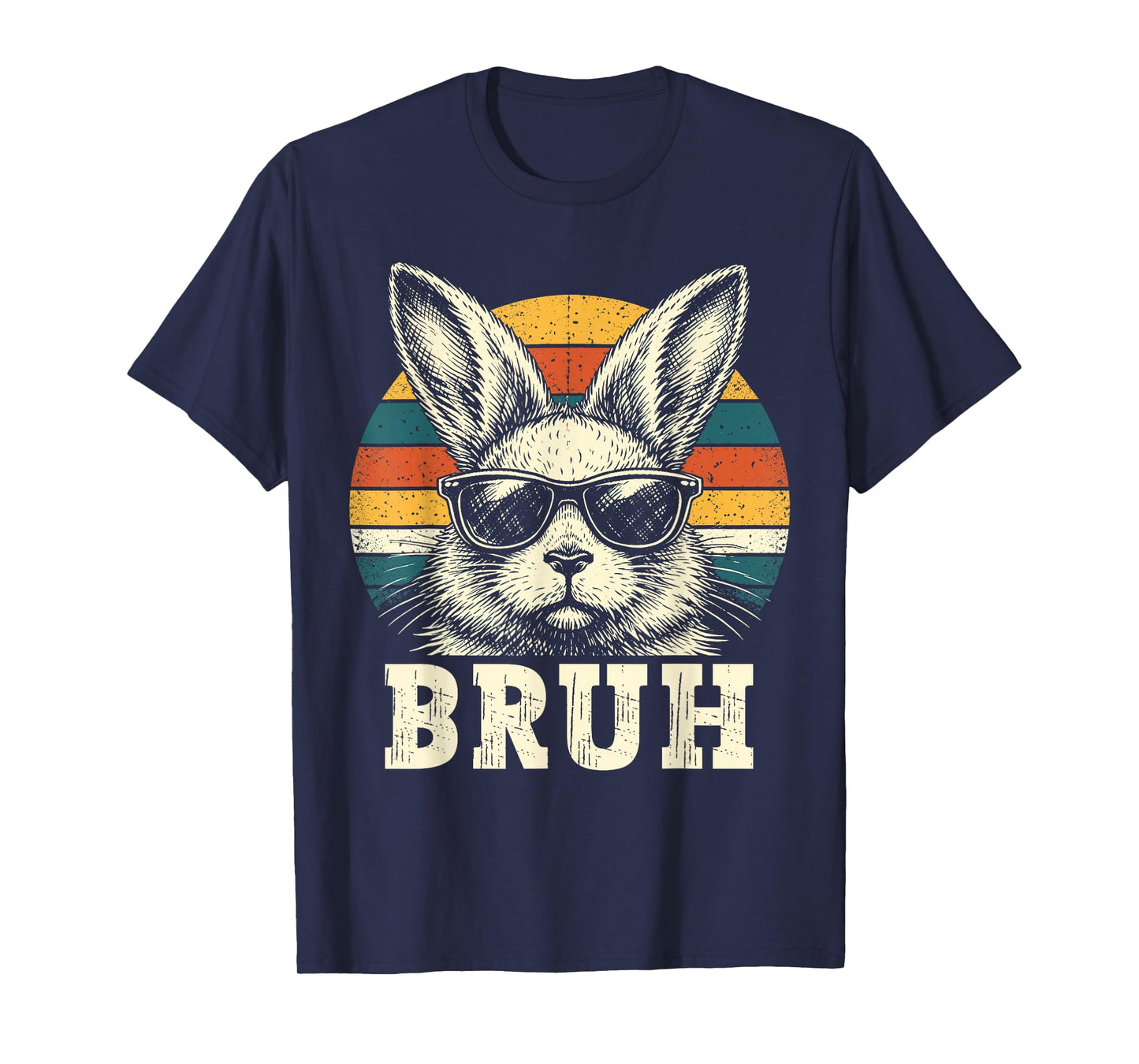 Kids Boy Easter Retro Bunny Bruh Easter Kids Boy Toddler Men T-Shirt
