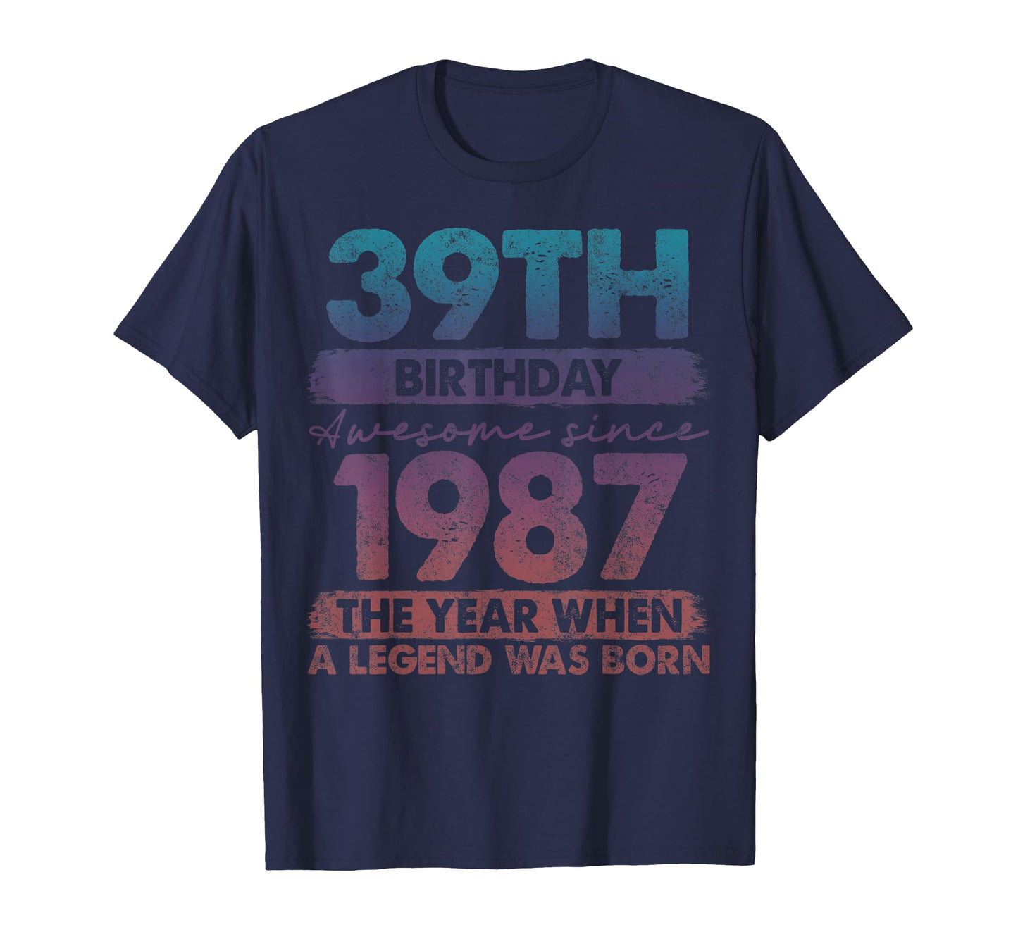 39 Year Old Gifts Vintage 1987 Limited Edition 39th Birthday T-Shirt
