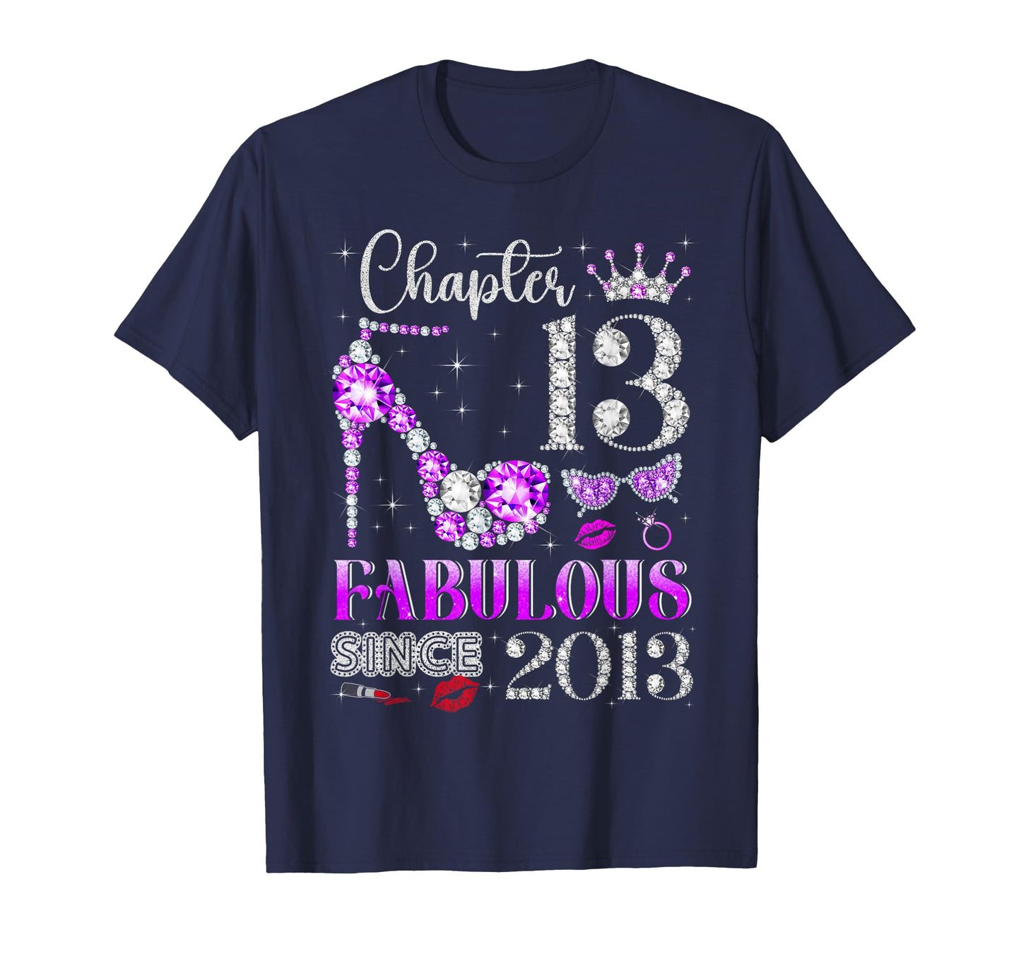 Chapter 13 Fabulous Since 2013 13Th Birthday Ladies Girls T-Shirt