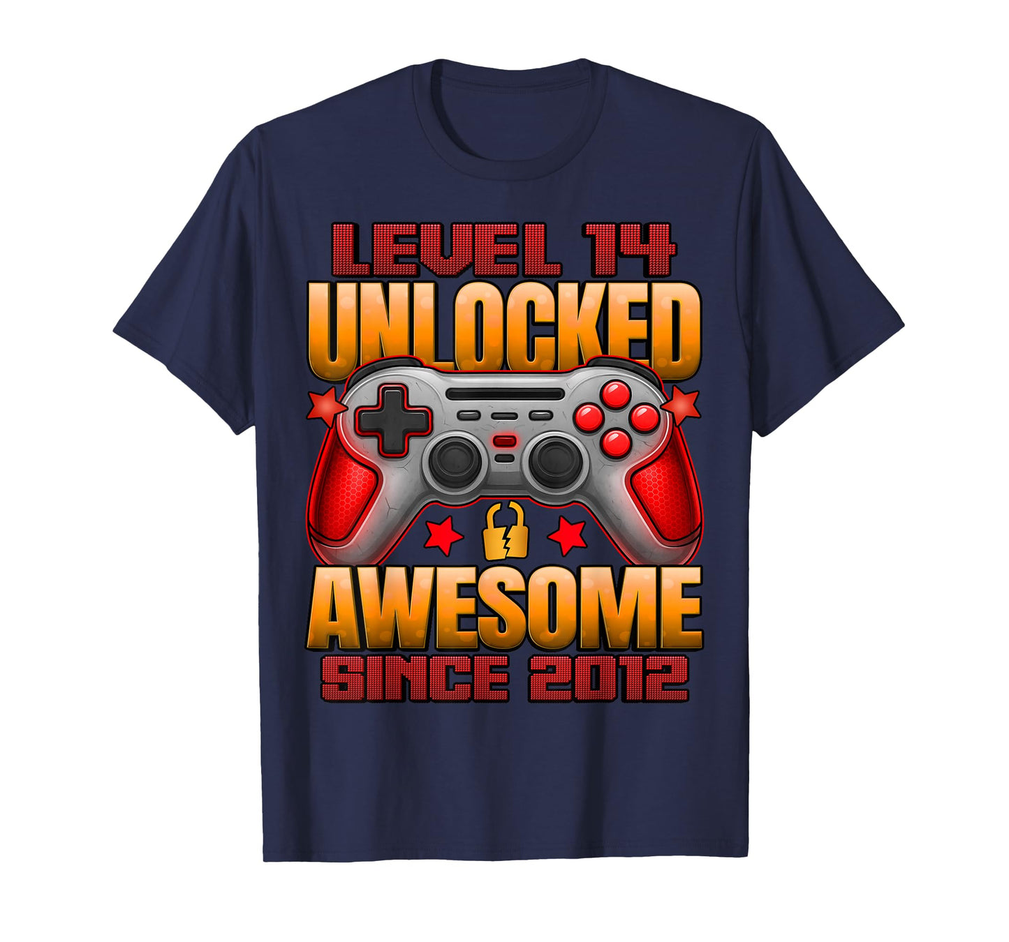 Level 14 Unlocked 14 Year Old Gifts Boys 14th Birthday Boy T-Shirt