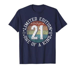 21 Year Old Gifts Vintage 2005 Limited Edition 21st Birthday T-Shirt