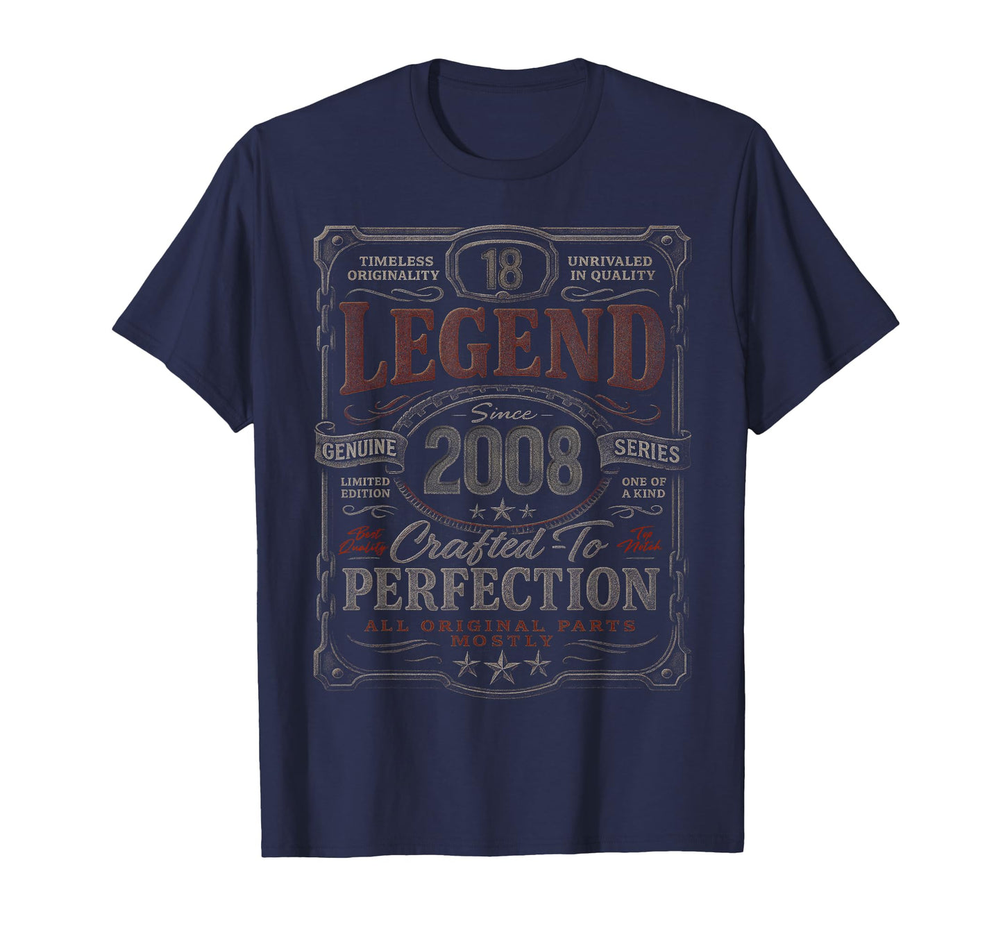 Vintage 2008 Limited Edition Shirt 18 Year Old 18th Birthday T-Shirt