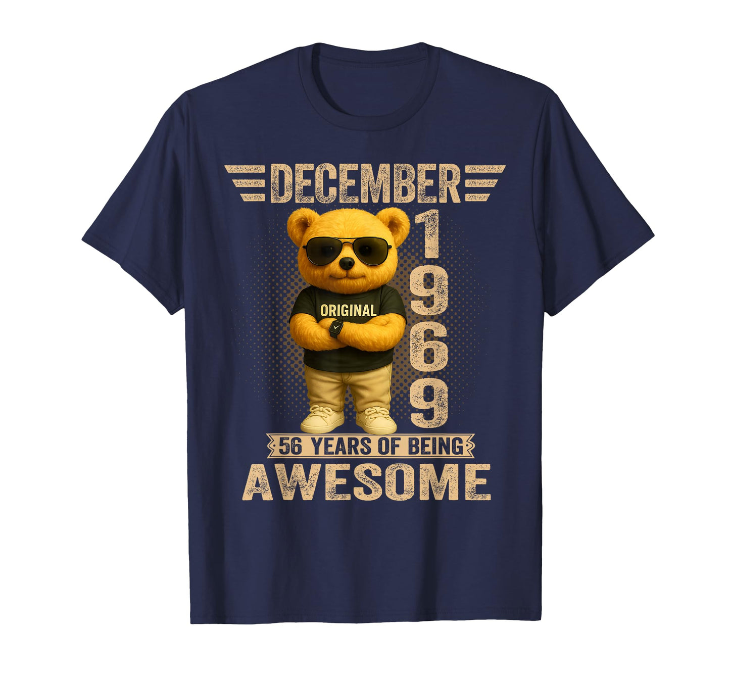 56 Year Old December 1969 Teddy Bear 56th Birthday Men Women T-Shirt