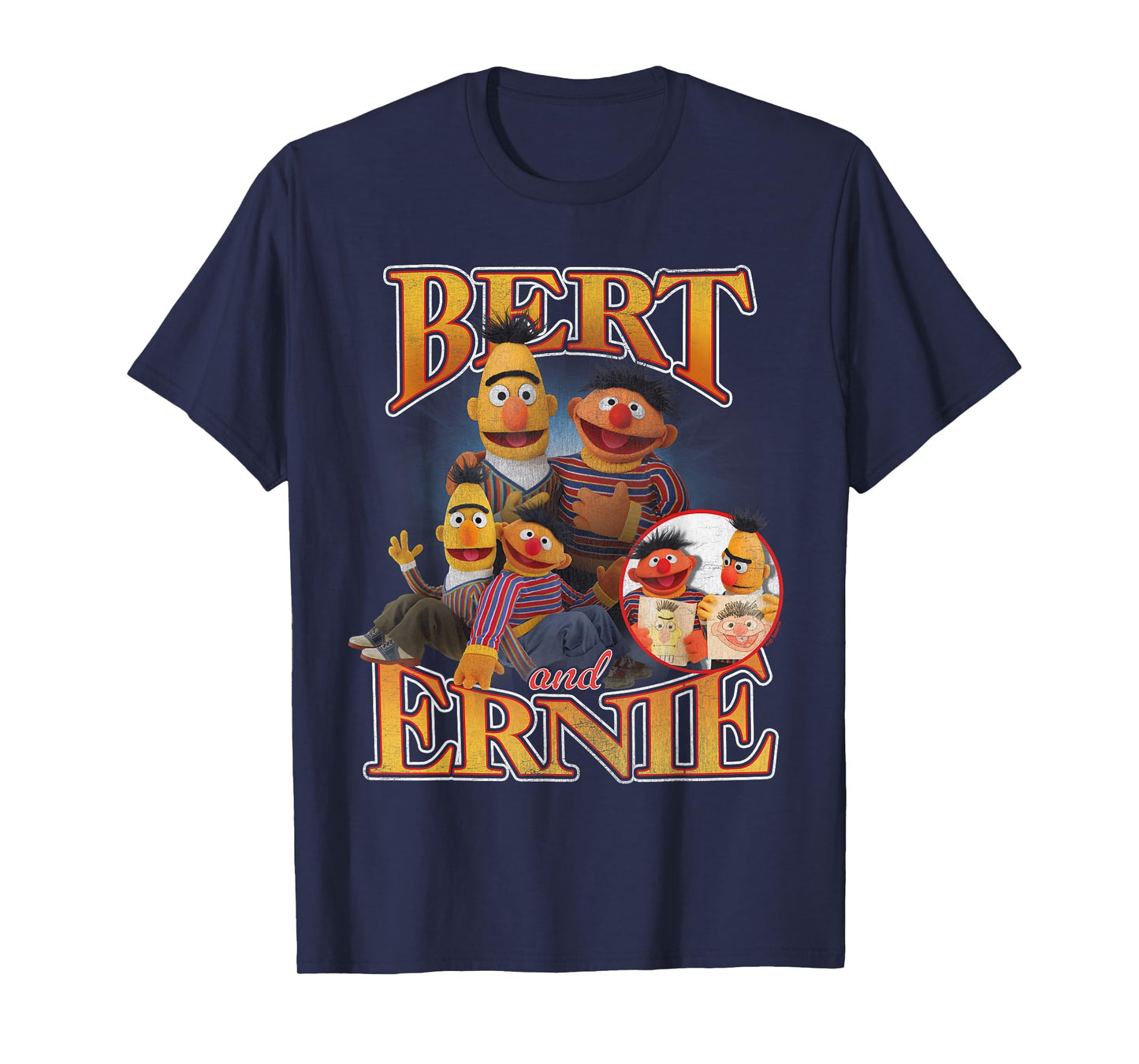 Sesame Street Bert and Ernie Bootleg Style T-Shirt