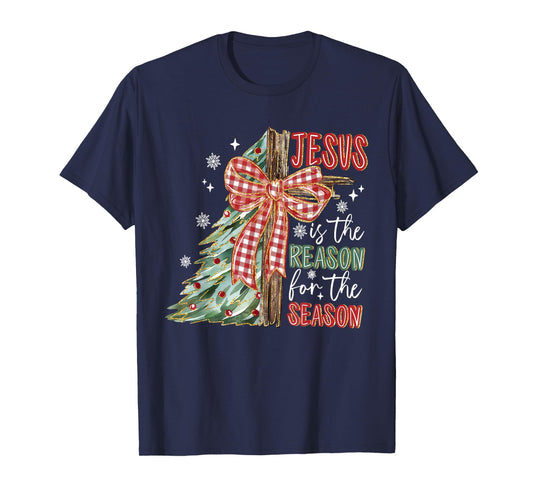 Jesus is The Reason for A Season Preppy Christmas T-Shirt