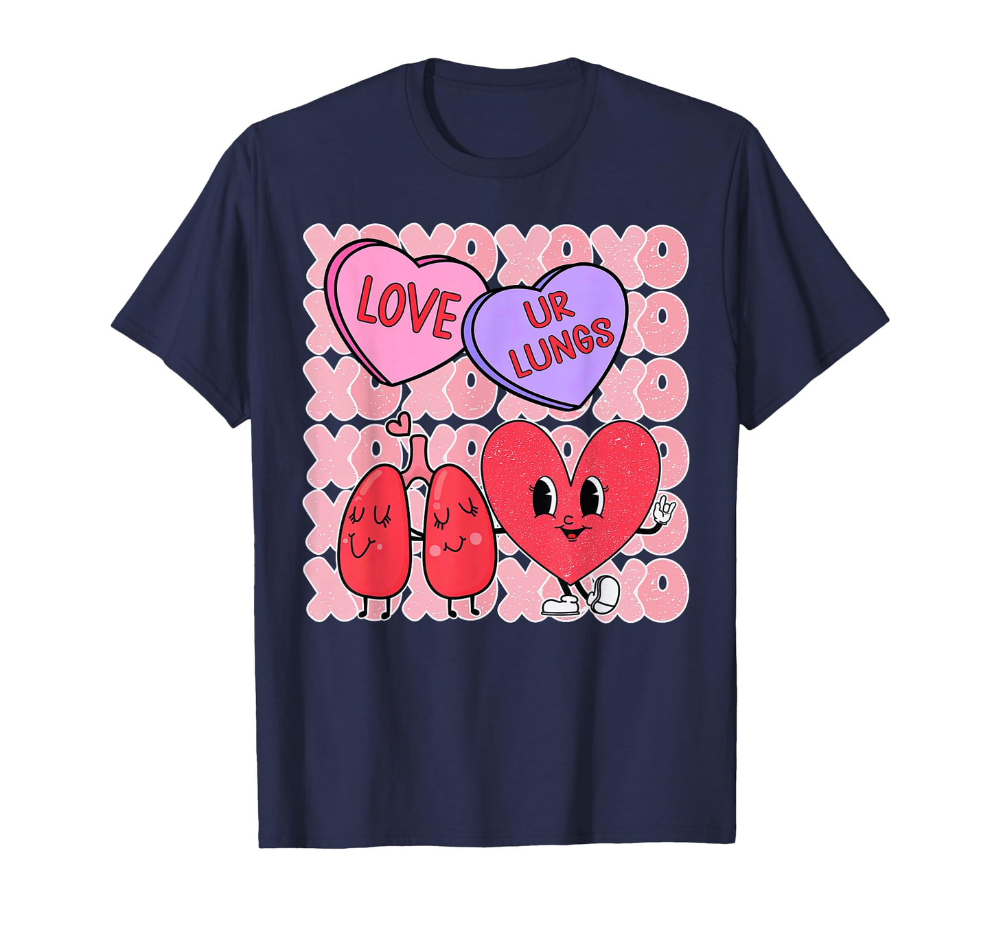 Respiratory Therapist Valentines Day RT Lung Pulmonologist T-Shirt