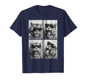 Cool Tiger Sunglasses Feline Jungle Animal Selfie Booth T-Shirt