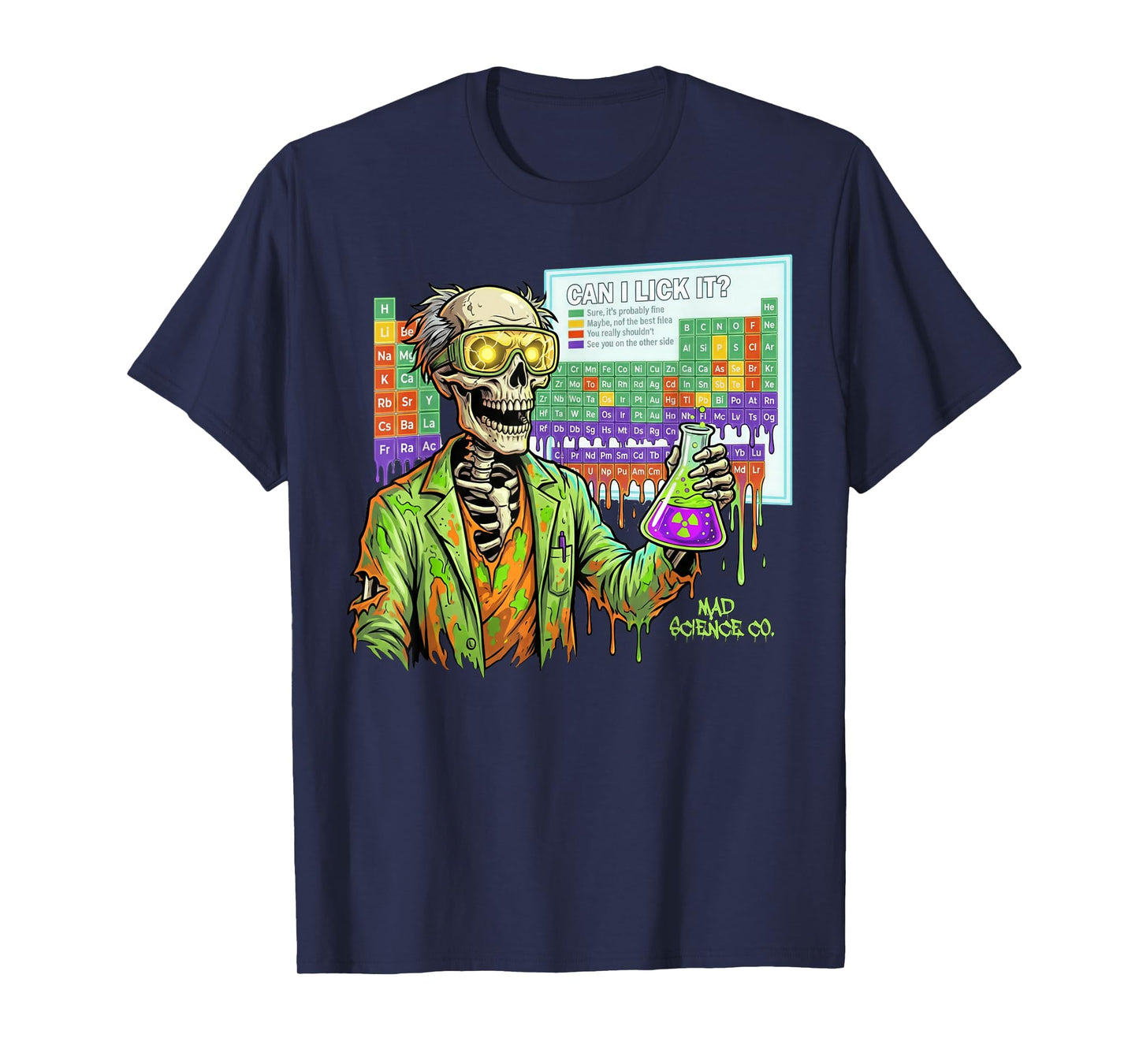 Can I Lick It Periodic Table Shirt Funny Science Teacher T-Shirt