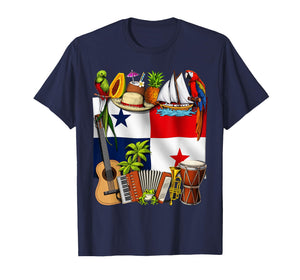 Panama Flag Panamanian Roots Proud Panamanian Panama Travel T-Shirt