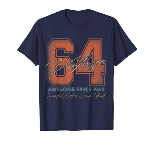 64 Year Old Gifts Vintage 1962 Limited Edition 64th Birthday T-Shirt