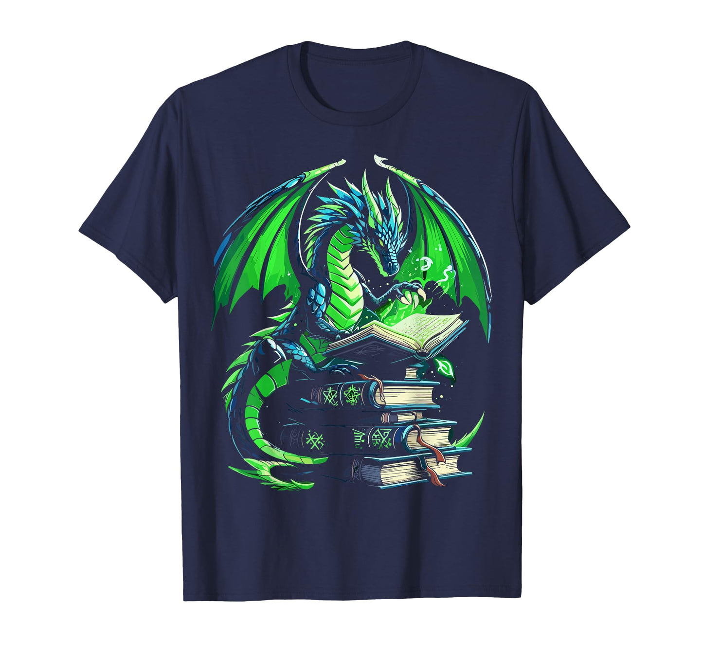 Dragon Reading Books Bookworm T-Shirt
