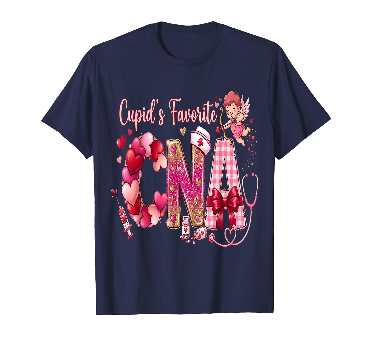 Certified Nursing Assistant Cupid's Favorite CNA Valentines T-Shirt