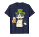 Funny Beer Leprechaun Cat Irish St Patrick's Day Drinking T-Shirt