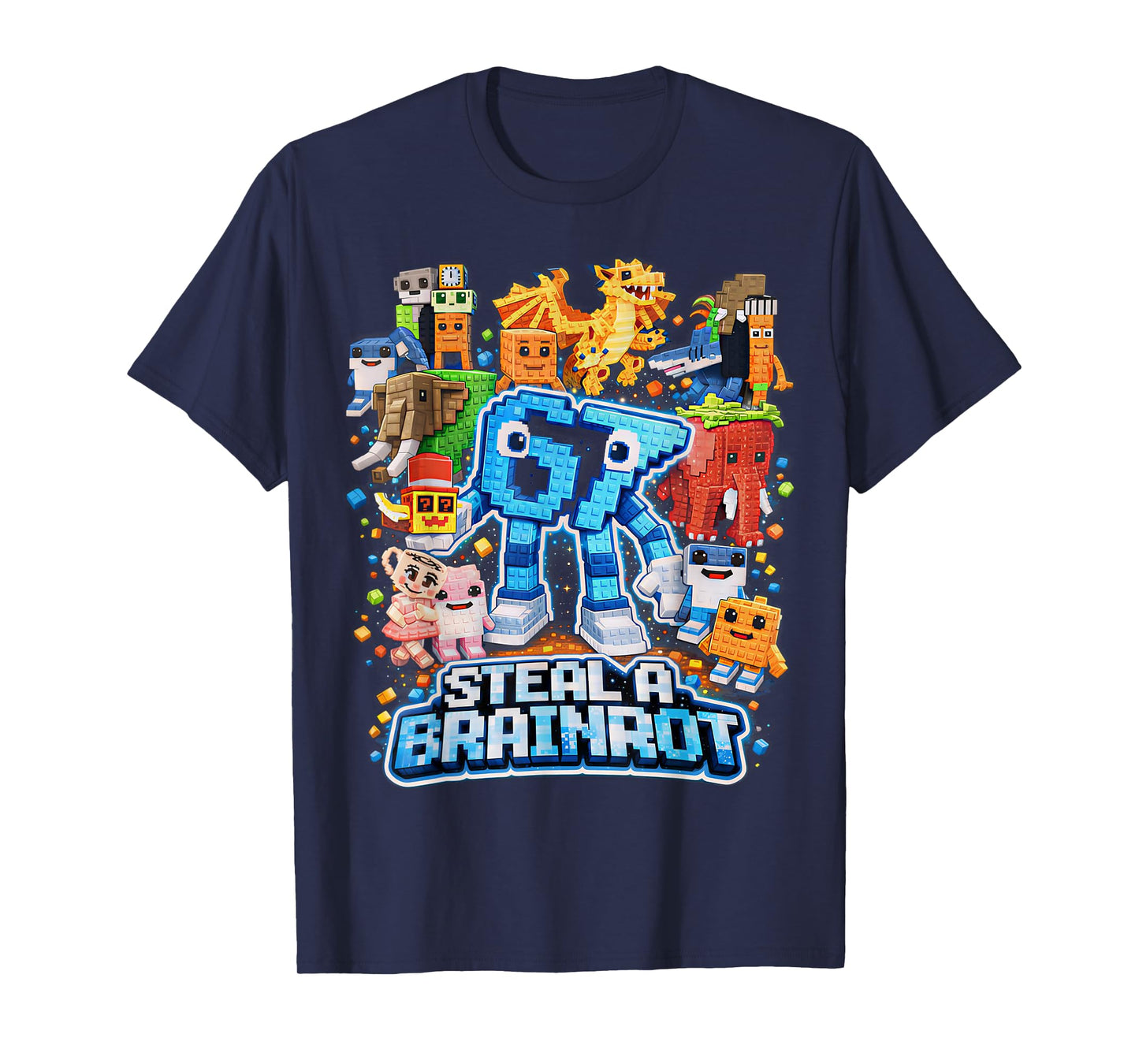 Six Seven 67 Steal a Brainrot Meme Funny Gifts for Kids Boys T-Shirt