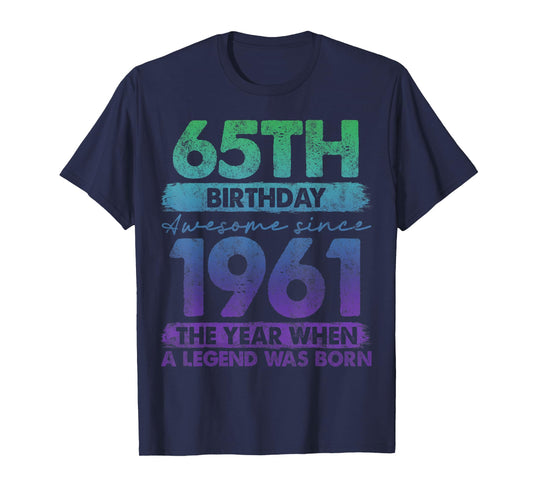 65 Year Old Gifts Vintage 1961 Limited Edition 65th Birthday T-Shirt
