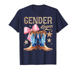 Boots Or Bows Keeper of The Gender Reveal Family Matching T-Shirt