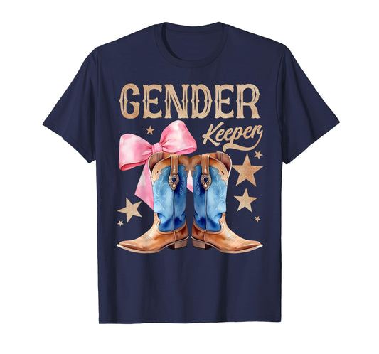 Boots Or Bows Keeper of The Gender Reveal Family Matching T-Shirt
