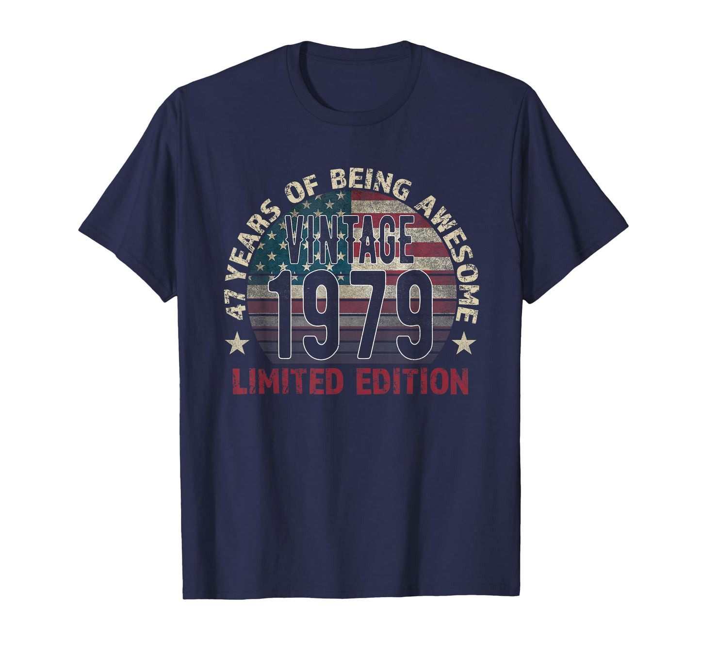47th Birthday Gift Men Vintage Born 1979 Turning 47 Year Old T-Shirt
