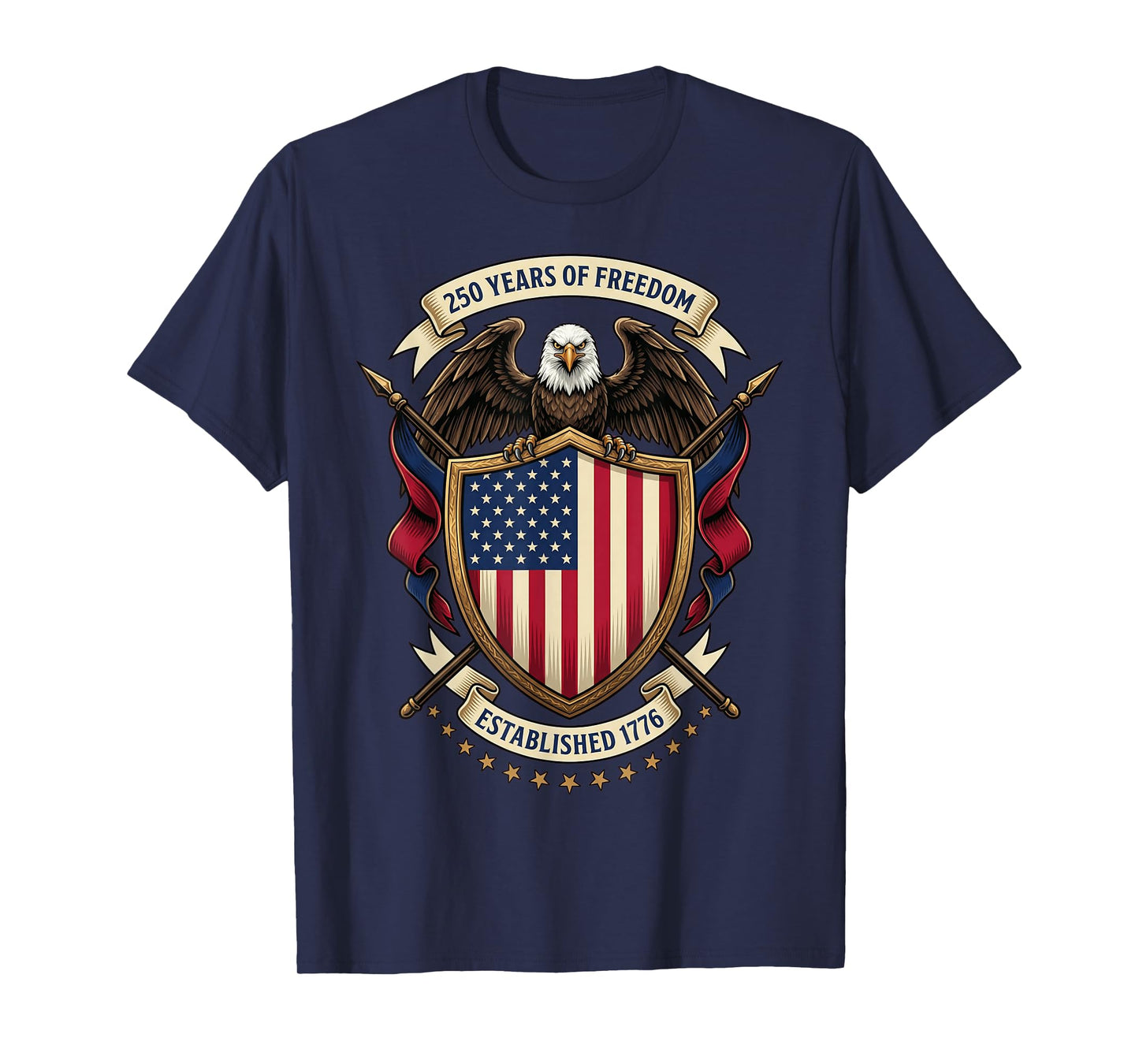 250th Anniversary USA 1776-2026 Patriotic American 4th July T-Shirt