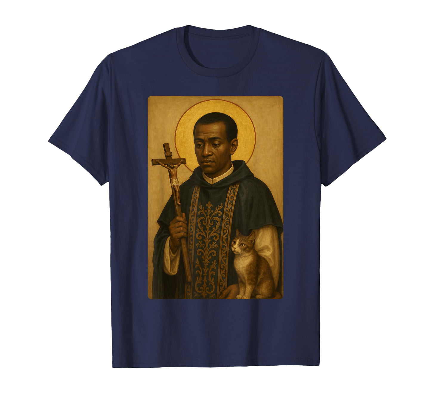 Holy Catholic Icon of St. Martin de Porres T-Shirt