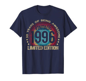 30 Year Old Gifts Vintage 1996 Limited Edition 30th Birthday T-Shirt