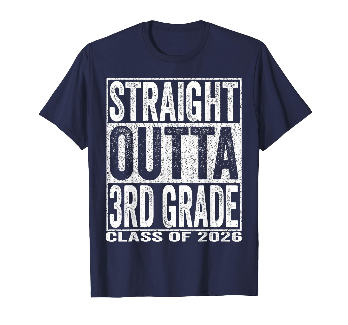 Straight Outta 3rd Grade Graduate Funny 2026 Third Grade T-Shirt